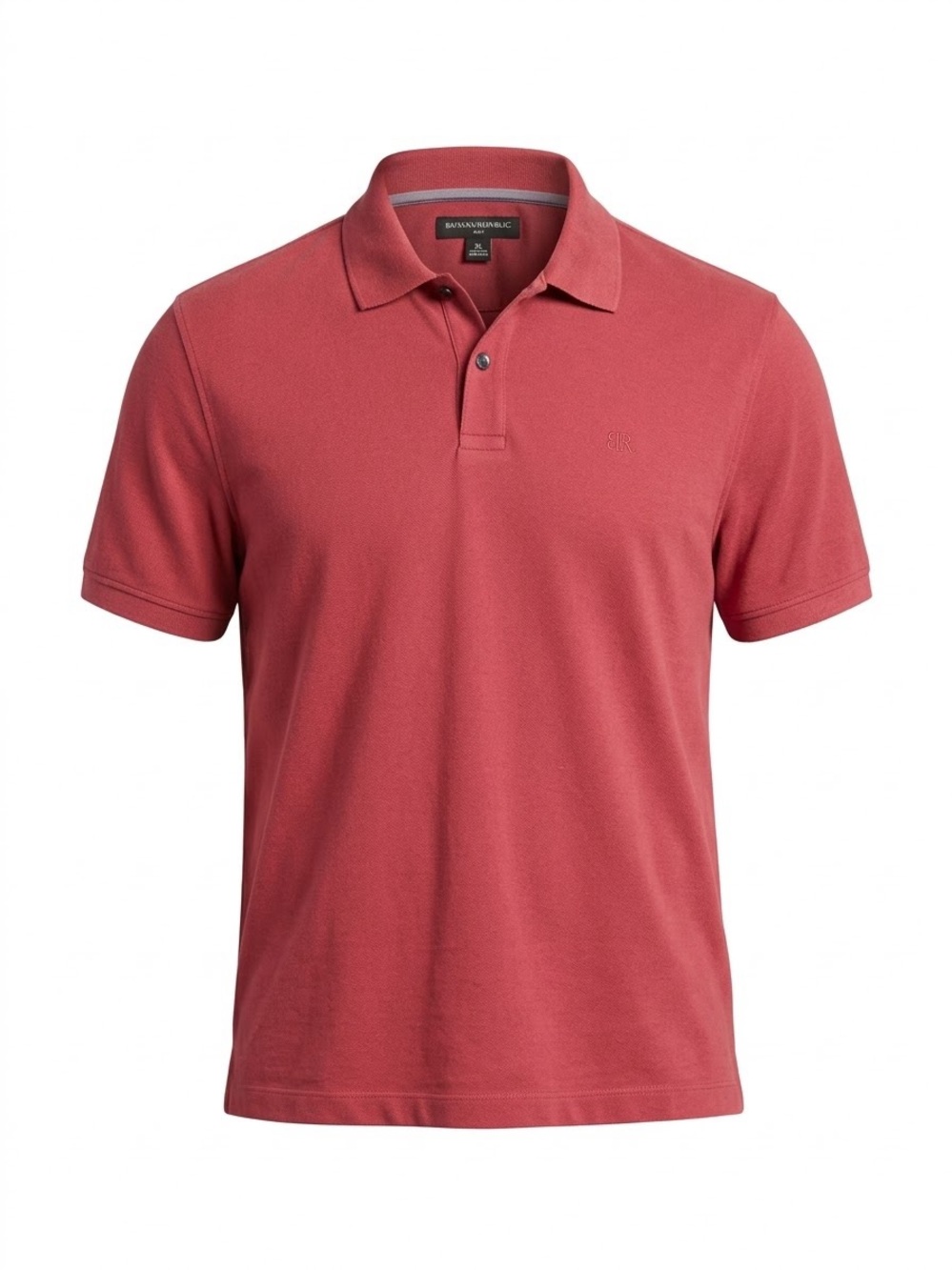 Banana Republic Organic Cotton Pique Short Sleeve Polo Shirt preppy size XL